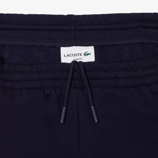 Lacoste Trousers & Shorts-Slim Fit Organic Cotton Fleece Joggers