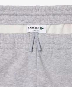 Lacoste Trousers & Shorts-Slim Fit Organic Cotton Fleece Joggers