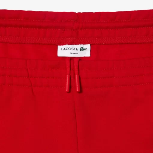 Lacoste Trousers & Shorts-Slim Fit Organic Cotton Fleece Joggers