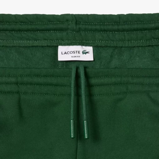 Lacoste Trousers & Shorts-Slim Fit Organic Cotton Fleece Joggers