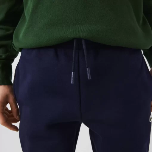 Lacoste Trousers & Shorts-Slim Fit Organic Cotton Fleece Joggers