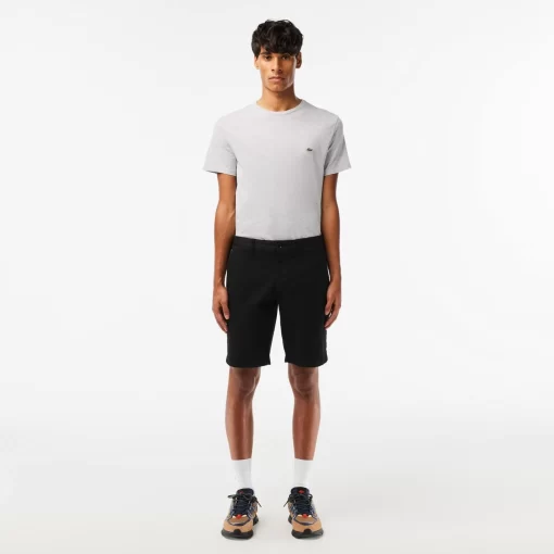 Lacoste Trousers & Shorts-Slim Fit Stretch Cotton Bermuda