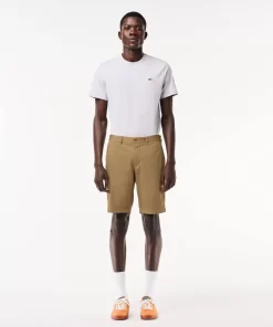 Lacoste Trousers & Shorts-Slim Fit Stretch Cotton Bermuda