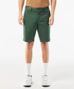 Lacoste Trousers & Shorts-Slim Fit Stretch Cotton Bermuda