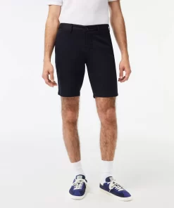 Lacoste Trousers & Shorts-Slim Fit Stretch Cotton Bermuda