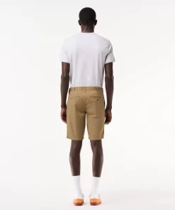 Lacoste Trousers & Shorts-Slim Fit Stretch Cotton Bermuda