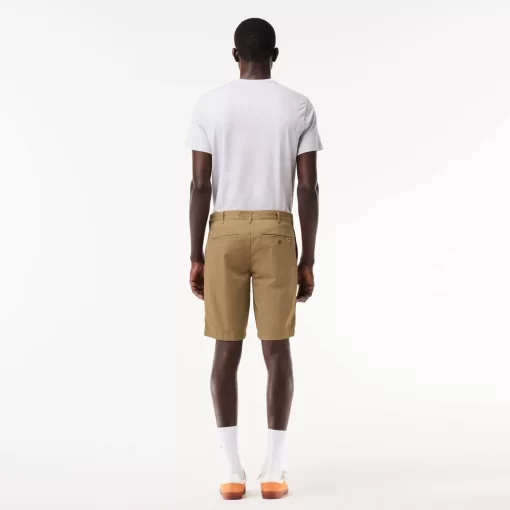 Lacoste Trousers & Shorts-Slim Fit Stretch Cotton Bermuda