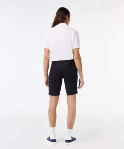 Lacoste Trousers & Shorts-Slim Fit Stretch Cotton Bermuda