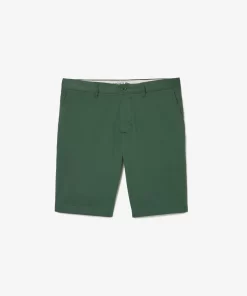 Lacoste Trousers & Shorts-Slim Fit Stretch Cotton Bermuda