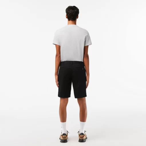 Lacoste Trousers & Shorts-Slim Fit Stretch Cotton Bermuda