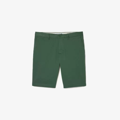 Lacoste Trousers & Shorts-Slim Fit Stretch Cotton Bermuda