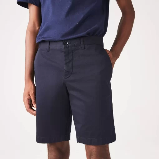 Lacoste Trousers & Shorts-Slim Fit Stretch Cotton Bermuda