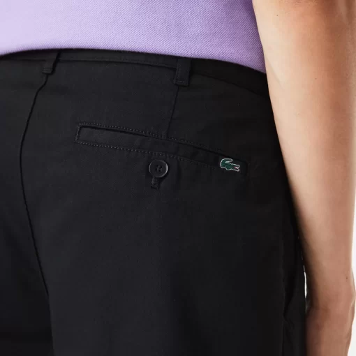 Lacoste Trousers & Shorts-Slim Fit Stretch Cotton Bermuda