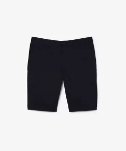 Lacoste Trousers & Shorts-Slim Fit Stretch Cotton Bermuda