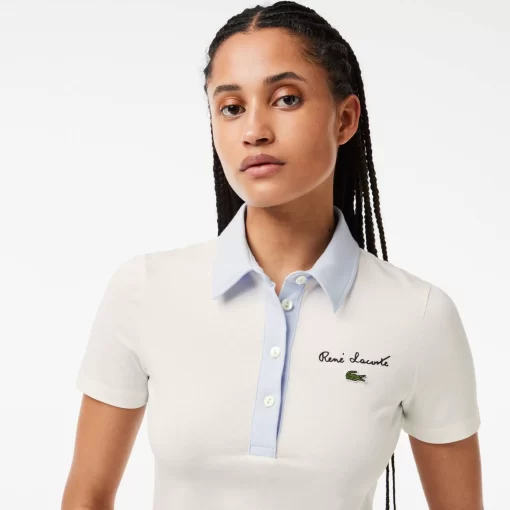 Lacoste Polo Shirts-Slim Fit Stretch Jersey Contrast Collar Polo