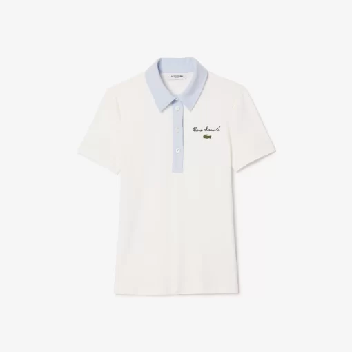 Lacoste Polo Shirts-Slim Fit Stretch Jersey Contrast Collar Polo