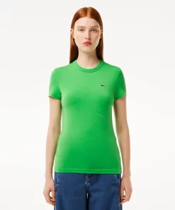 Lacoste T-Shirts-Slim Fit Stretch Jersey T-Shirt