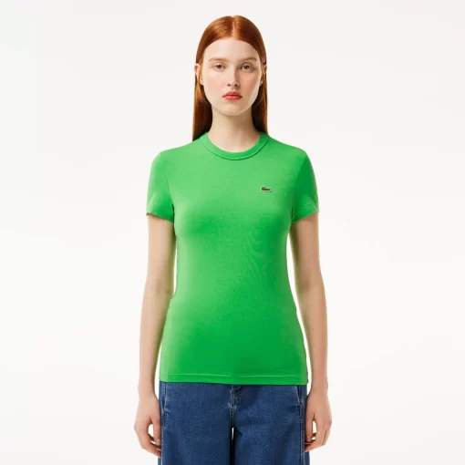 Lacoste T-Shirts-Slim Fit Stretch Jersey T-Shirt