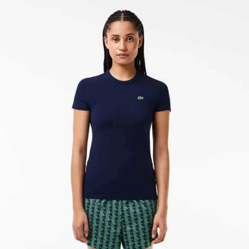 Lacoste T-Shirts-Slim Fit Stretch Jersey T-Shirt