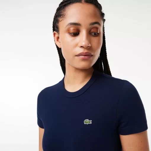 Lacoste T-Shirts-Slim Fit Stretch Jersey T-Shirt