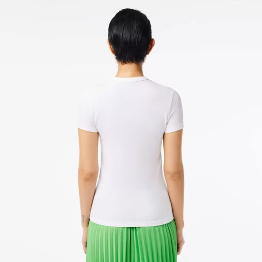 Lacoste T-Shirts-Slim Fit Stretch Jersey T-Shirt