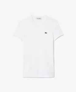 Lacoste T-Shirts-Slim Fit Stretch Jersey T-Shirt