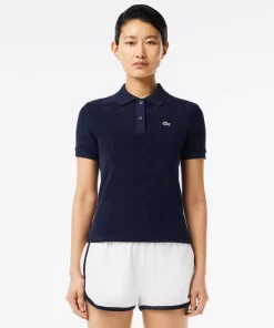 Lacoste Polo Shirts-Slim Fit Terry Knit Polo Shirt