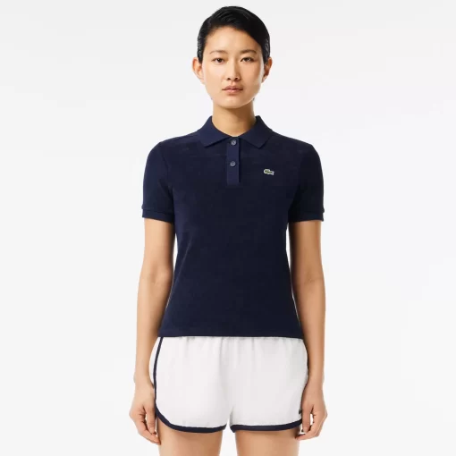 Lacoste Polo Shirts-Slim Fit Terry Knit Polo Shirt