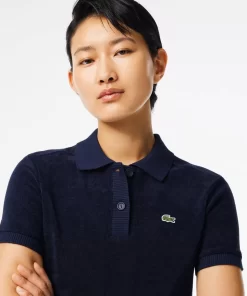 Lacoste Polo Shirts-Slim Fit Terry Knit Polo Shirt