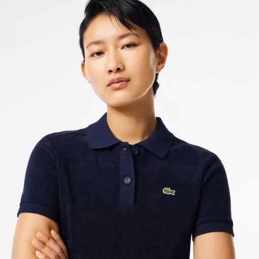 Lacoste Polo Shirts-Slim Fit Terry Knit Polo Shirt