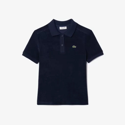 Lacoste Polo Shirts-Slim Fit Terry Knit Polo Shirt