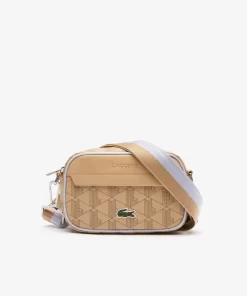 Lacoste Vertical Bags-Small The Blend Grain Effect Cross Body Bag