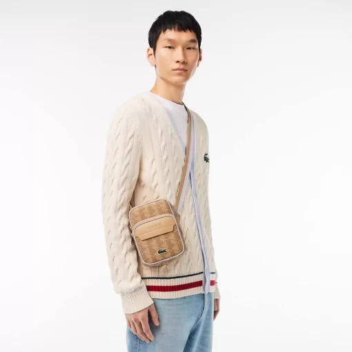 Lacoste Vertical Bags-Small The Blend Grain Effect Shoulder Bag