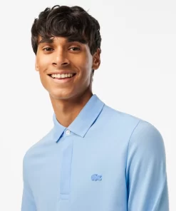 Lacoste Polo Shirts-Smart Paris Long Sleeve Stretch Cotton Polo Shirt