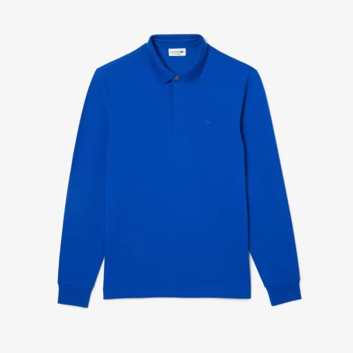 Lacoste Polo Shirts-Smart Paris Long Sleeve Stretch Cotton Polo Shirt