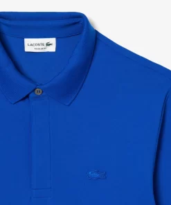 Lacoste Polo Shirts-Smart Paris Long Sleeve Stretch Cotton Polo Shirt