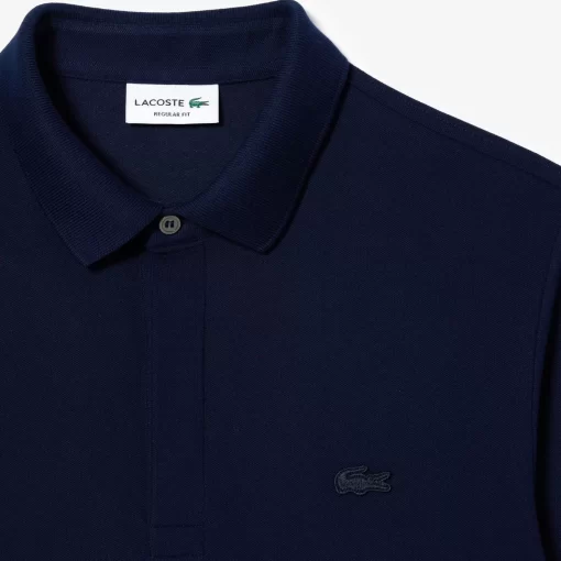 Lacoste Polo Shirts-Smart Paris Long Sleeve Stretch Cotton Polo Shirt