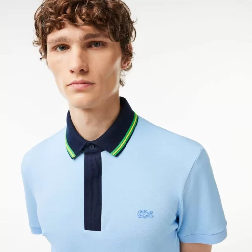 Lacoste Polo Shirts-Smart Paris Regular Fit Contrast Neck Polo Shirt