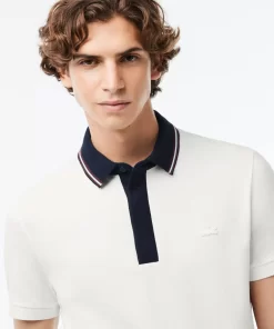 Lacoste Polo Shirts-Smart Paris Regular Fit Contrast Neck Polo Shirt