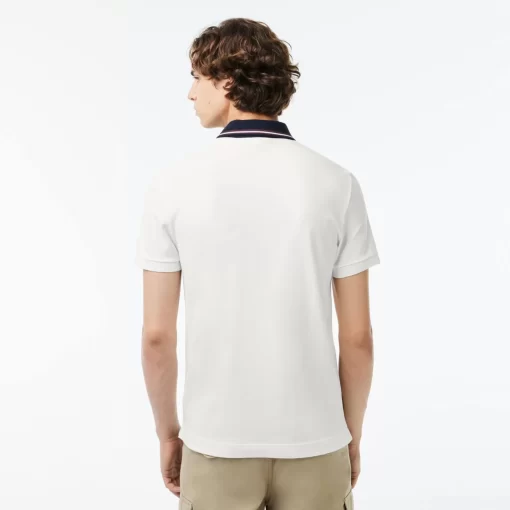 Lacoste Polo Shirts-Smart Paris Regular Fit Contrast Neck Polo Shirt