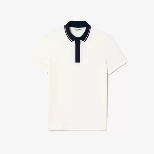 Lacoste Polo Shirts-Smart Paris Regular Fit Contrast Neck Polo Shirt