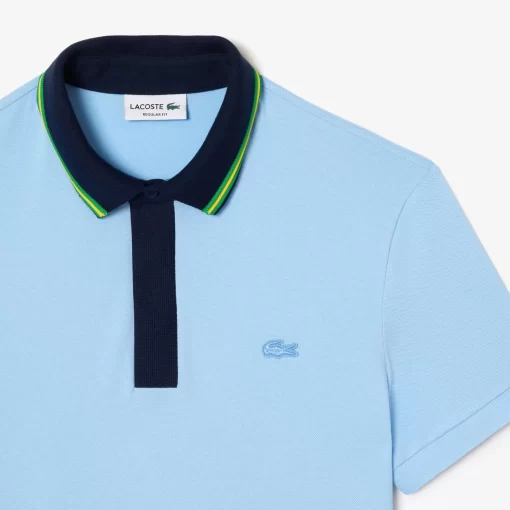 Lacoste Polo Shirts-Smart Paris Regular Fit Contrast Neck Polo Shirt