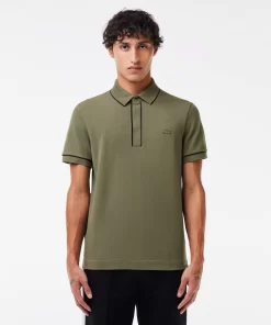 Lacoste Polo Shirts-Smart Paris Stretch Cotton Contrast Trim Polo Shirt