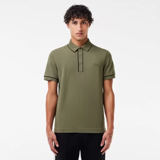 Lacoste Polo Shirts-Smart Paris Stretch Cotton Contrast Trim Polo Shirt