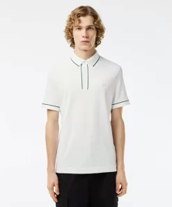 Lacoste Polo Shirts-Smart Paris Stretch Cotton Contrast Trim Polo Shirt