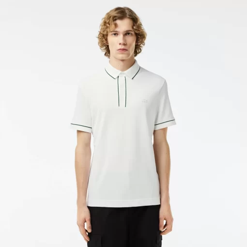 Lacoste Polo Shirts-Smart Paris Stretch Cotton Contrast Trim Polo Shirt