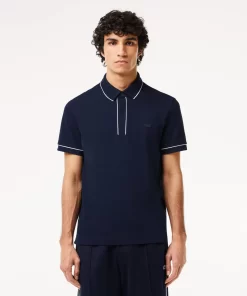 Lacoste Polo Shirts-Smart Paris Stretch Cotton Contrast Trim Polo Shirt