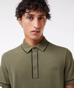 Lacoste Polo Shirts-Smart Paris Stretch Cotton Contrast Trim Polo Shirt