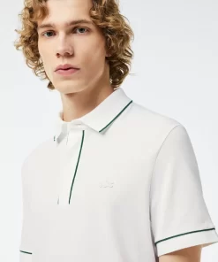 Lacoste Polo Shirts-Smart Paris Stretch Cotton Contrast Trim Polo Shirt