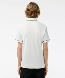 Lacoste Polo Shirts-Smart Paris Stretch Cotton Contrast Trim Polo Shirt